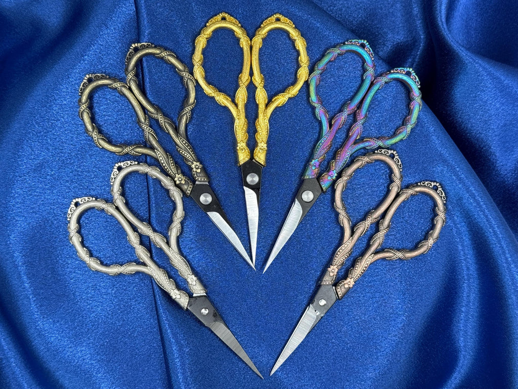 Vintage Inspired Vine Embroidery Scissors