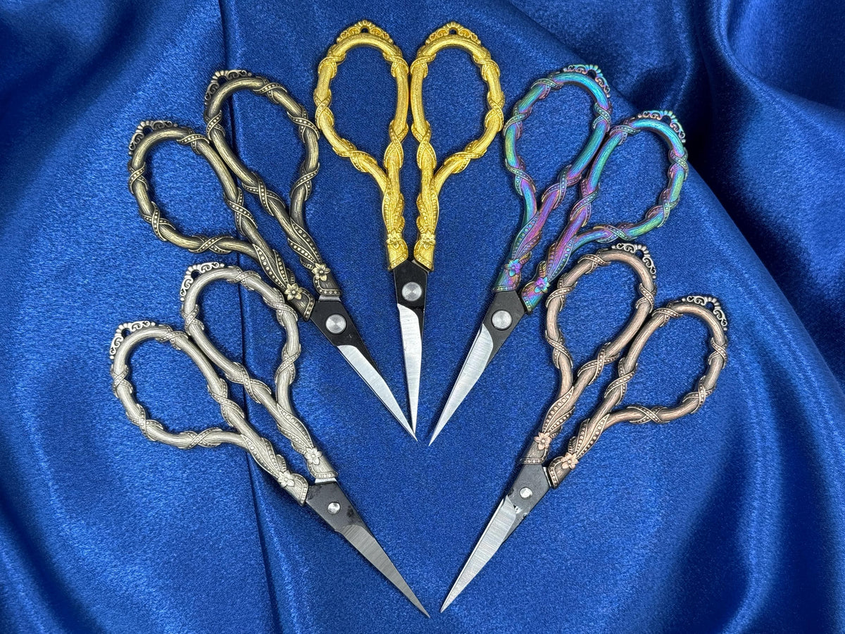 Vintage Inspired Vine Embroidery Scissors
