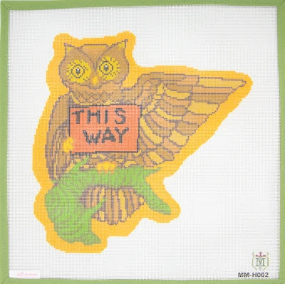 Misty Morrow Owl Sign